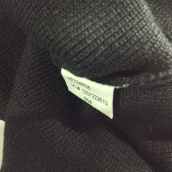 HAROLDS BLACK SILK MOCK NECK - Picture 4 of 7
